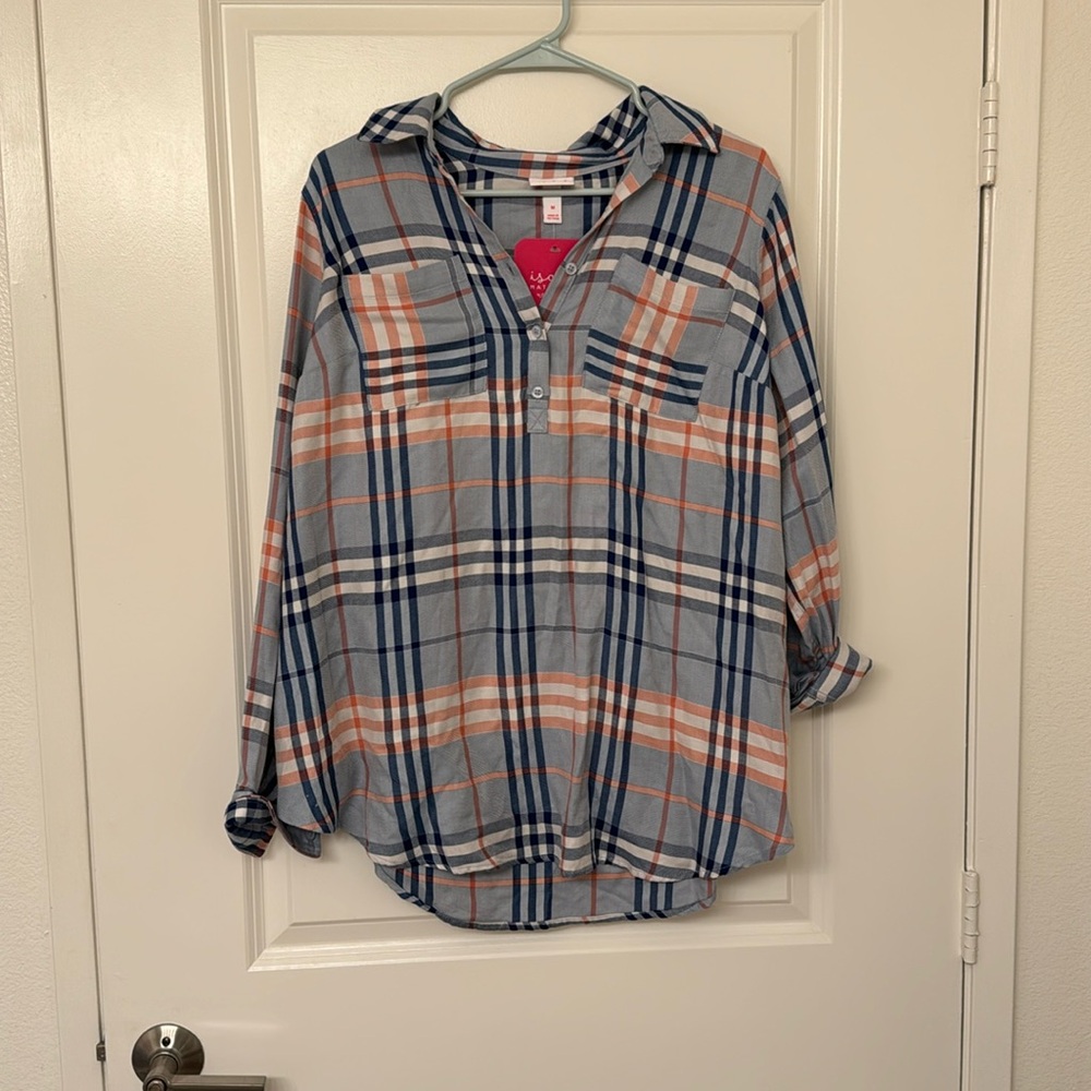 Plaid Maternity Shirt